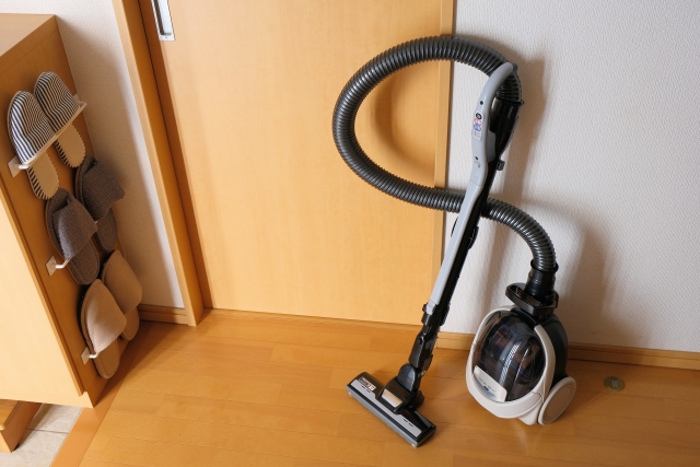 リビングに出しっぱなしの掃除機