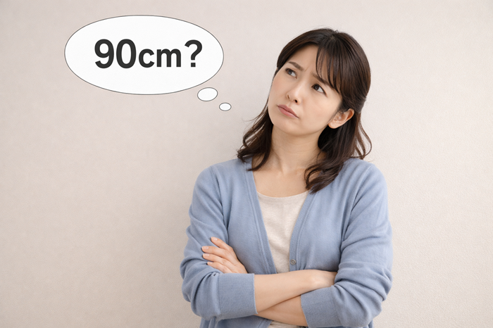 90センチどのくらい