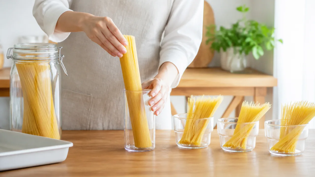 パスタ1キロは何人前？1人分の目安と人数別の分け方